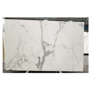 Italian marble calacatta white TV background wall natural marble steps stair for kitchen countertop vanity tops