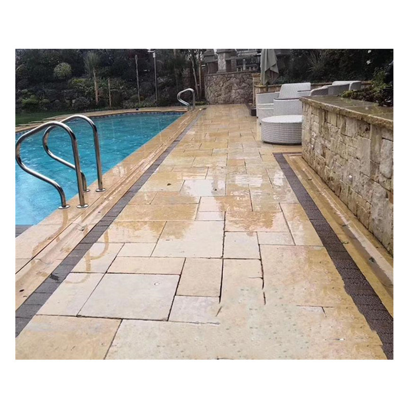 Natural Limestone Pavers Cheap Price Step Stone Limestone Tiles Floor Paving Swimming Pool Side Stone