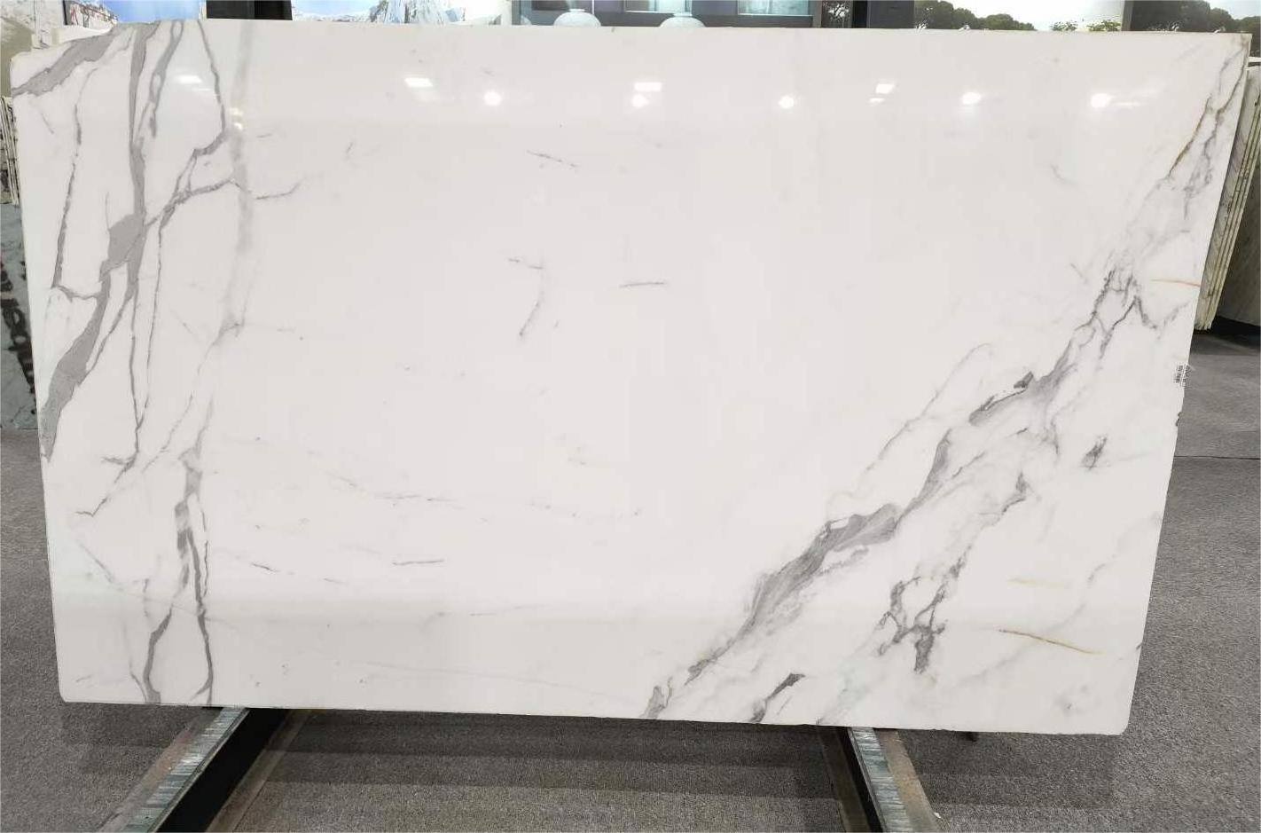 Italian marble calacatta white TV background wall natural marble steps stair for kitchen countertop vanity tops