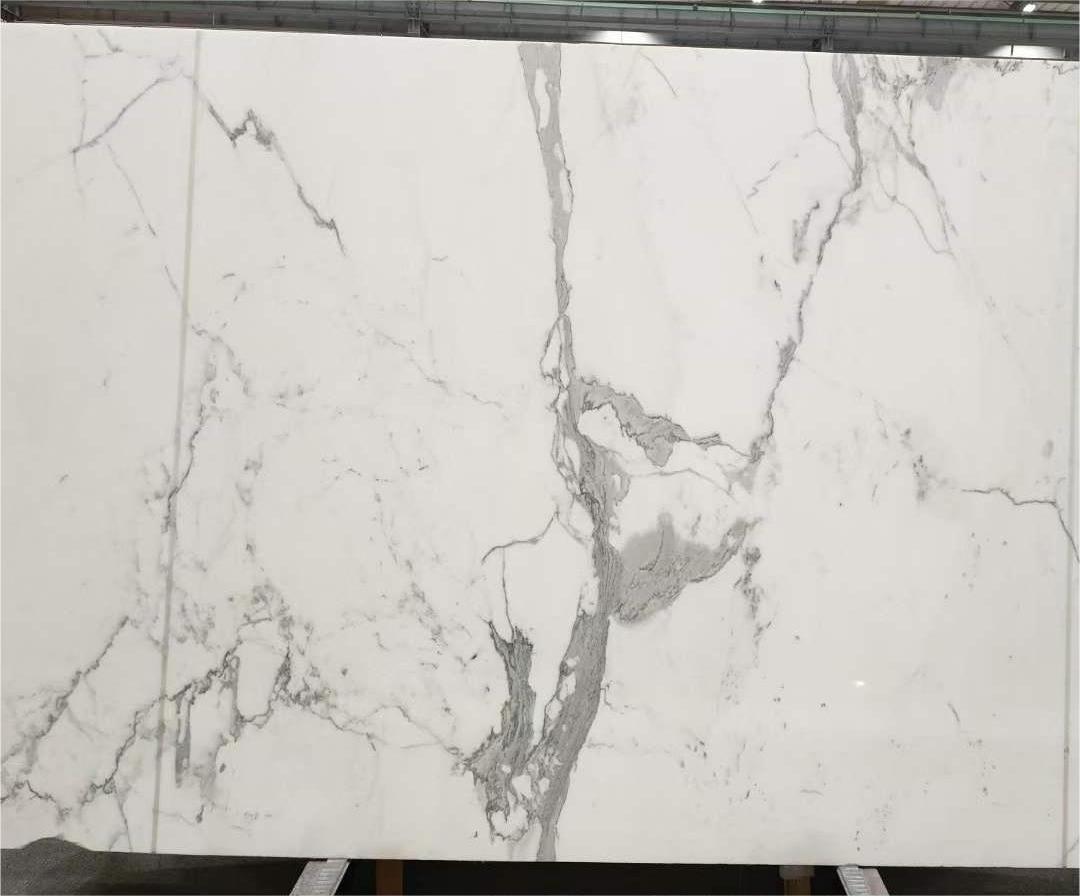 Italian marble calacatta white TV background wall natural marble steps stair for kitchen countertop vanity tops