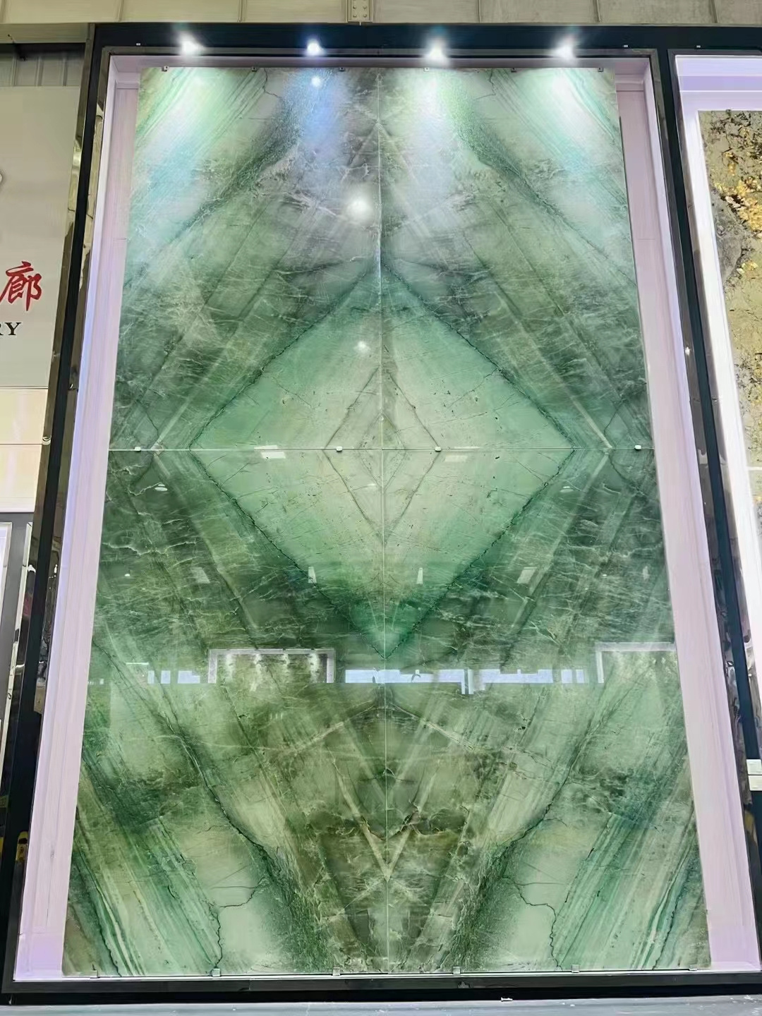 Green marble interior and exterior floor wall tiles natural stone slabs green onyx