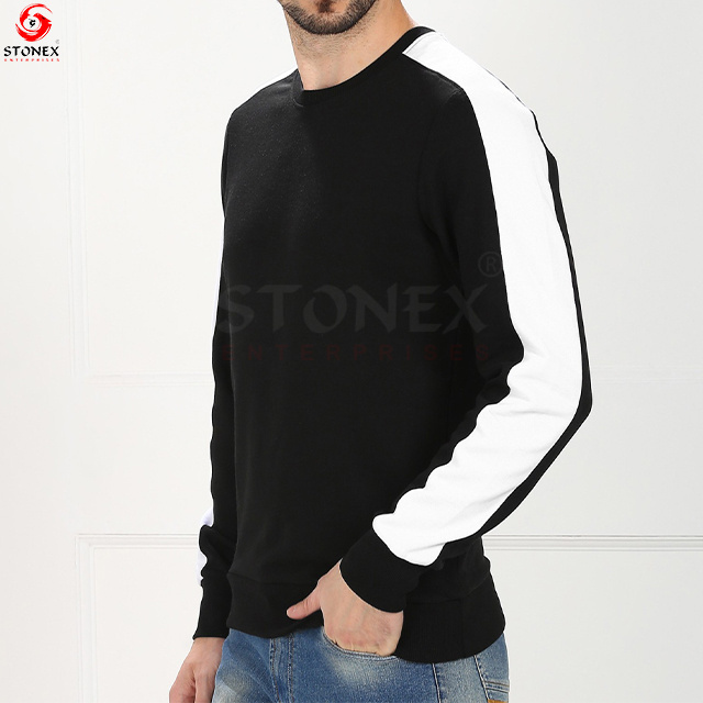 Men Full Sleeves Solid Sweatshirt High Quality Adult Custom Sweatshirts For Men's Low Price MOQ