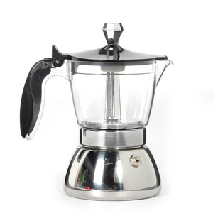 Classic Italian Style Espresso Cup Moka Pot Makes Delicious Coffee Easy to Operate Quick Cleanup Pot