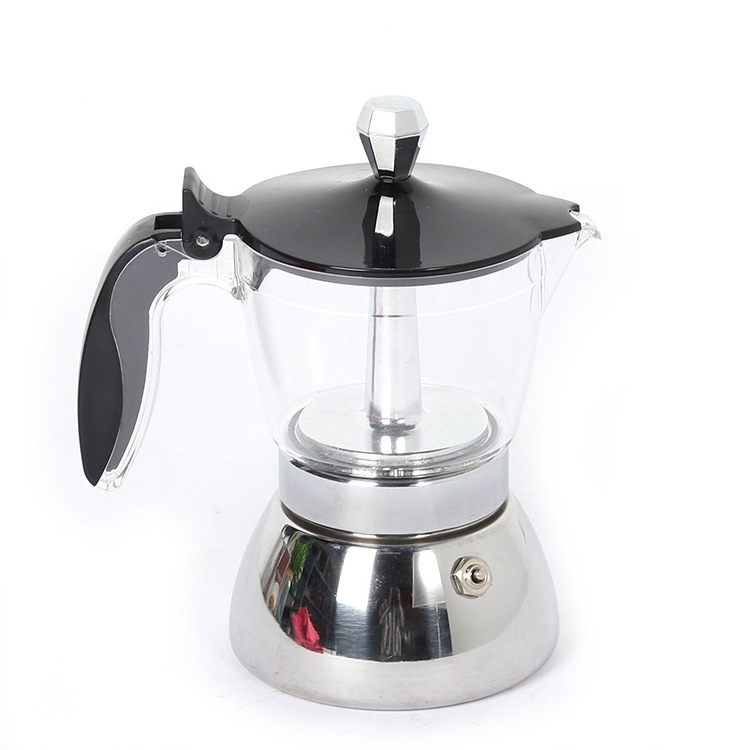 Classic Italian Style Espresso Cup Moka Pot Makes Delicious Coffee Easy to Operate Quick Cleanup Pot