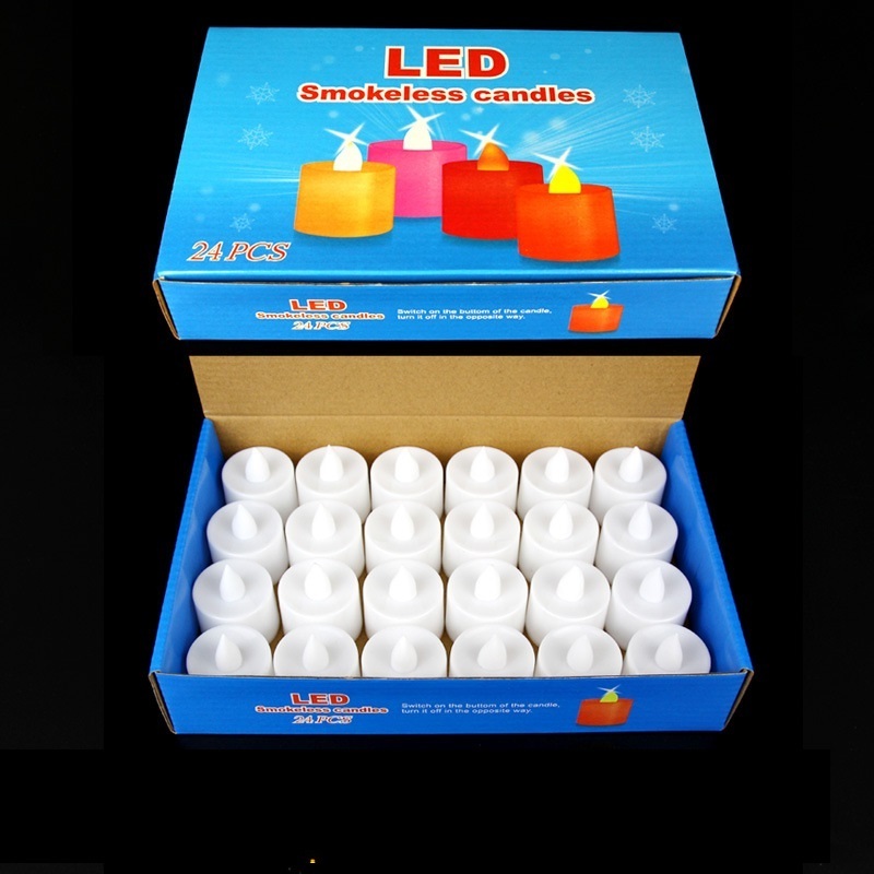 Warm White Battery Paraffin Real Wax Flameless Led Candle