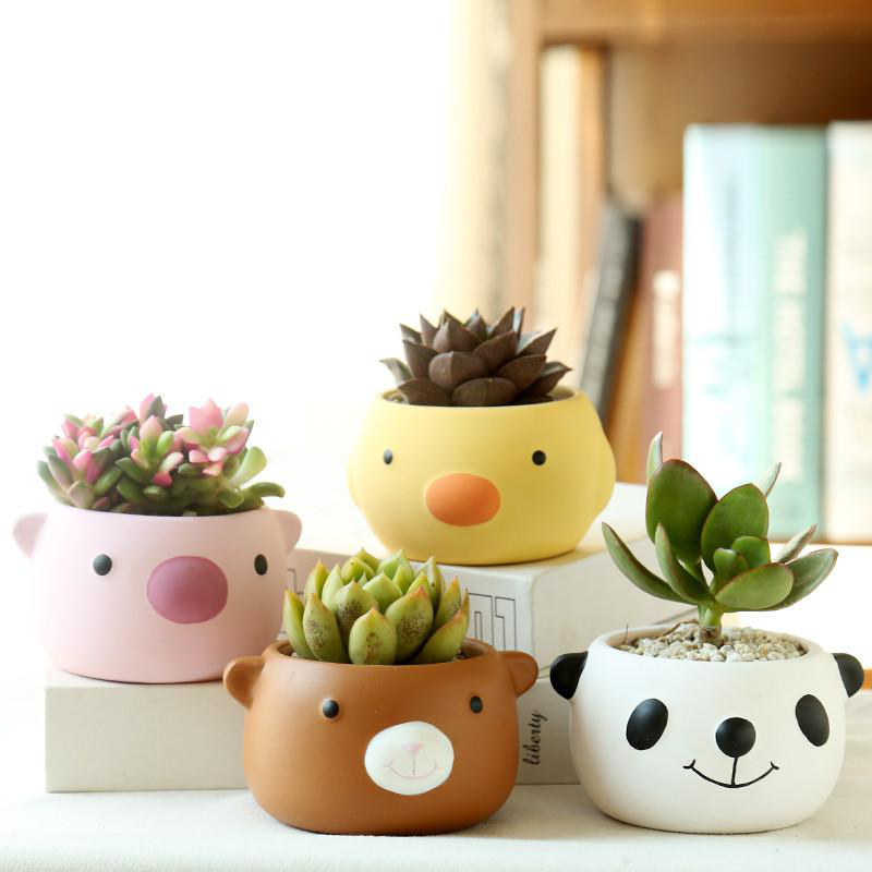 Cartoon Little Yellow Duck Succulent Flower Pots