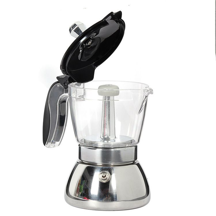 Classic Italian Style Espresso Cup Moka Pot Makes Delicious Coffee Easy to Operate Quick Cleanup Pot