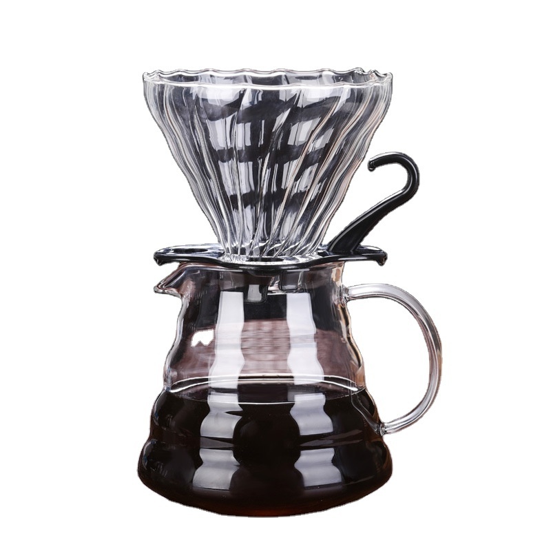 Glass Coffee Pot Borosilicate Pour Over Coffee Maker with Filter