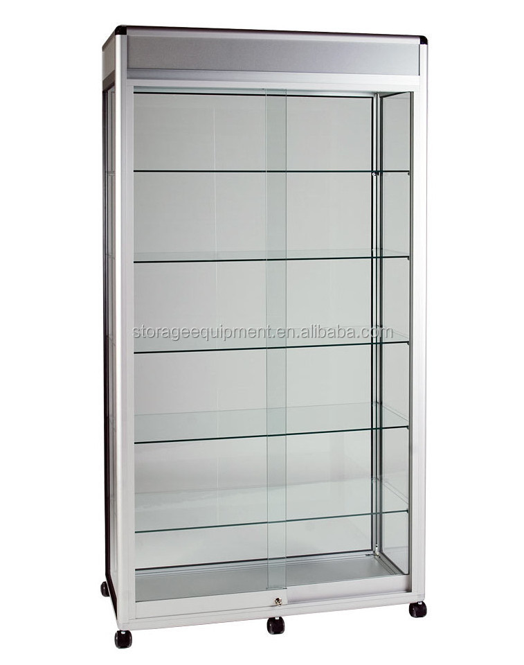 Modern design used glass display cases