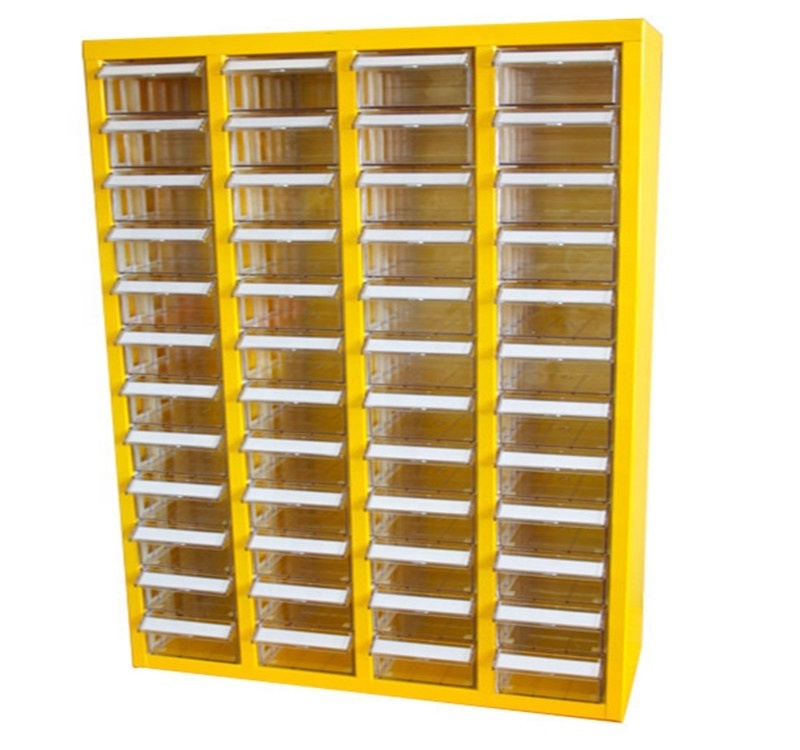 Plastic Parts Storage Hardware And Craft Cabinet with clear plastic box