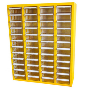 Plastic Parts Storage Hardware And Craft Cabinet with clear plastic box