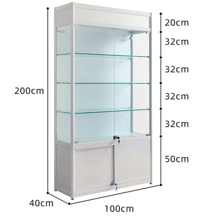 Ins hot modern design glass vitrine glass cabinet display