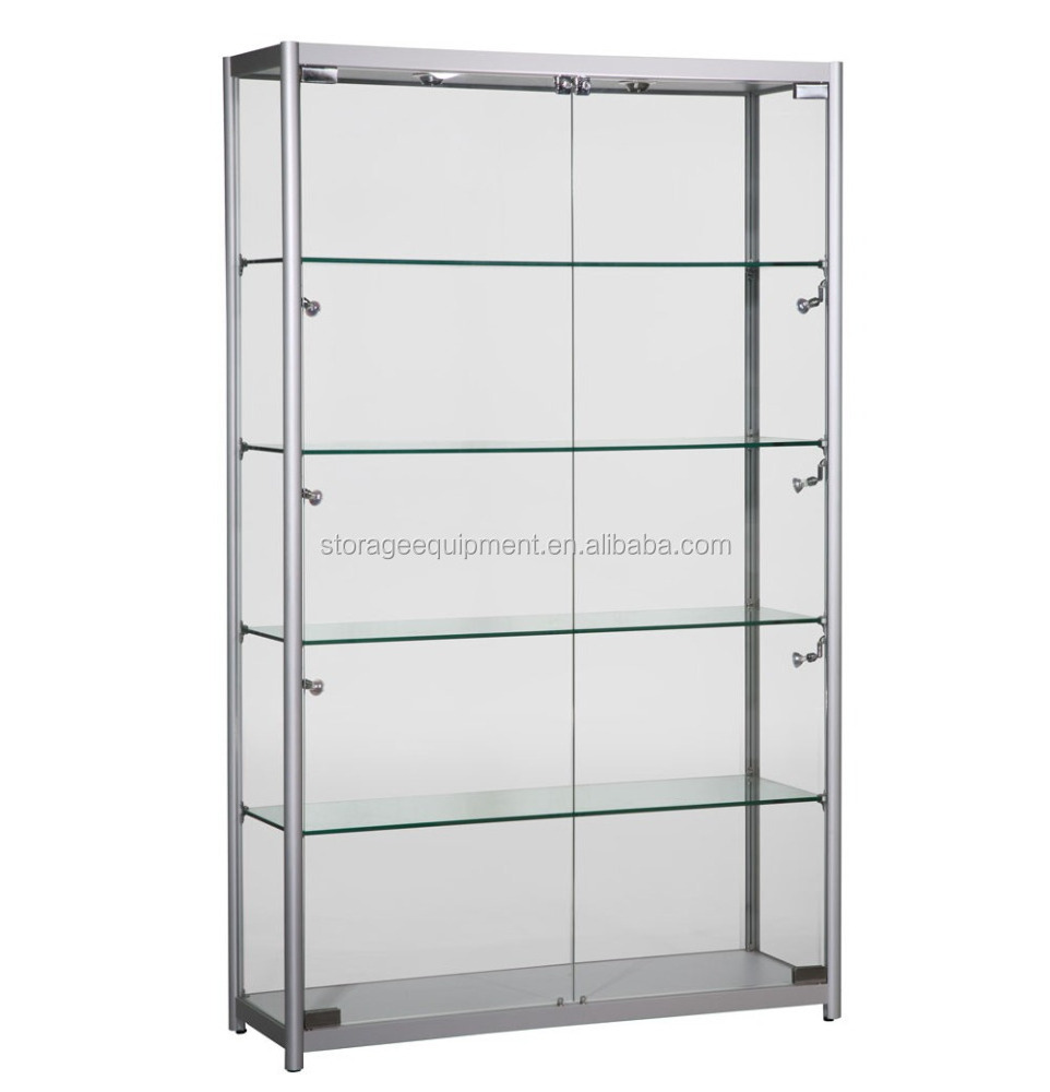 Modern design used glass display cases