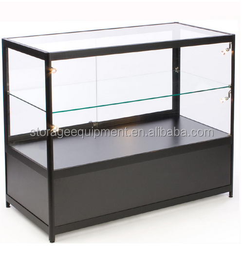 NEW hot sale glass Aluminum display counter and cabinets for retail store used