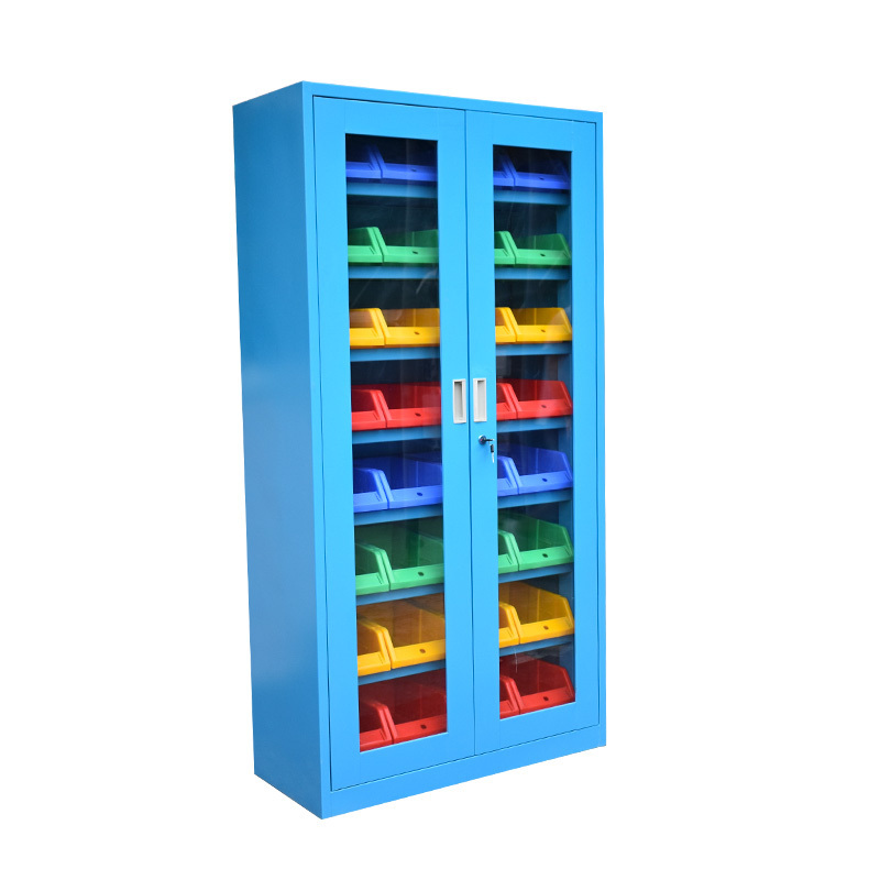 workshop heavy duty parts cabinet &plastic storage bin cabinet