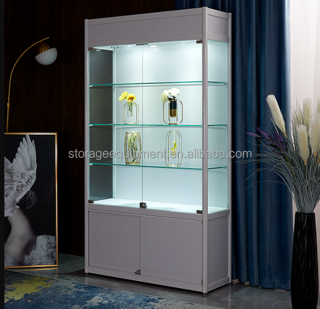 Ins hot modern design glass vitrine glass cabinet display