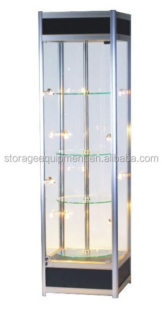 Modern design used glass display cases