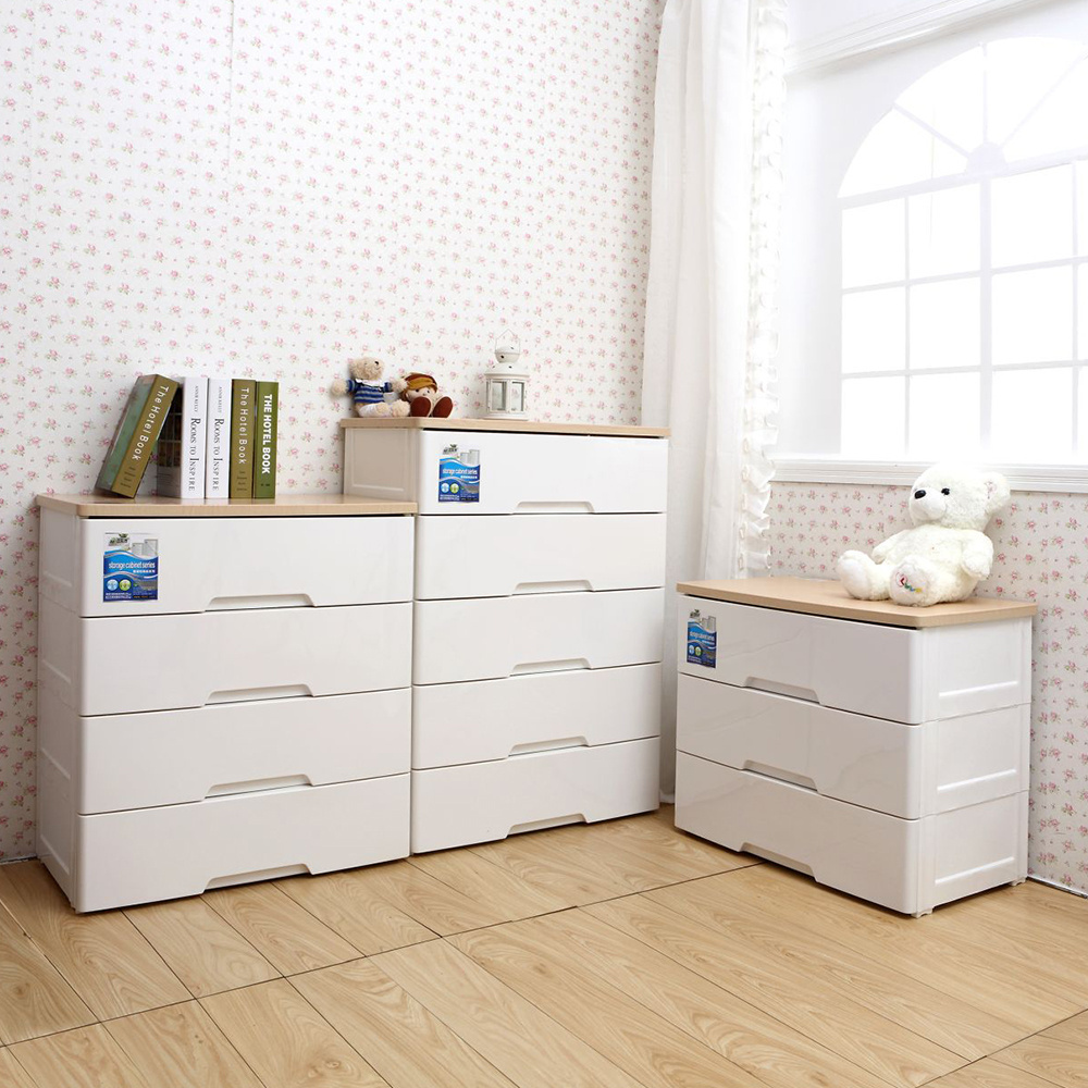 5299 Bedroom popular model luxury wooden top white 5 drawer bedroom storage cabinet for home use