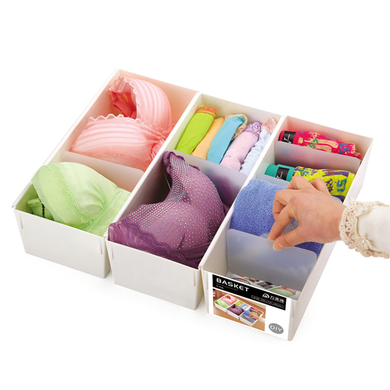 Customized plastic baby nursery dresser drawer divider organizer