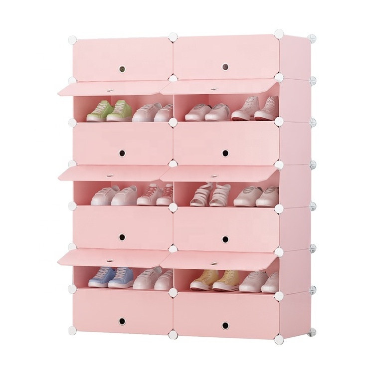 Hot selling folding shoe rack outdoor standing pp plastic shoe cabinet