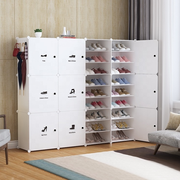 Simple Shoe Rack Men and Women Plastic Containers Shoes Storage for Footwear Organization