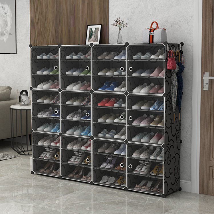 Simple Shoe Rack Men and Women Plastic Containers Shoes Storage for Footwear Organization