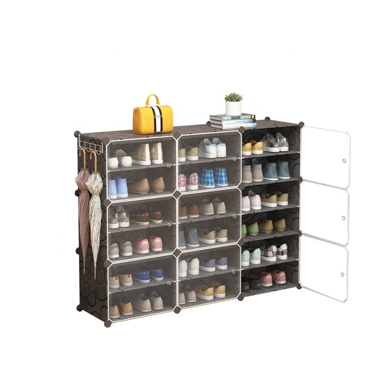 Shoe Sneaker Box Wholesale PP Stackable Shoe Display Rack Stand Shelves