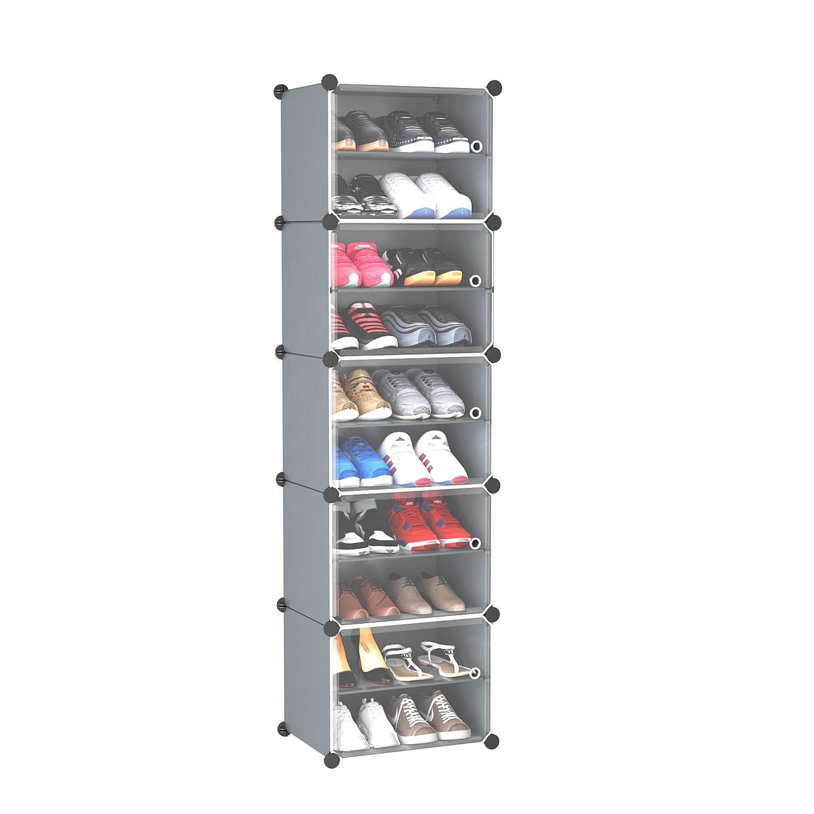 Custom Plastic Waterproof Folding Multifunctional Shoe Cabinet Storage