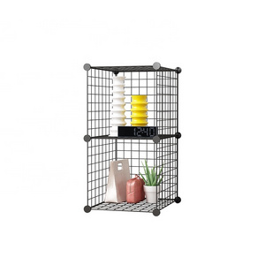 Wholesale 2 Cube Wire Rack Shelving Metal Cubby Storage Wire Cube Storage