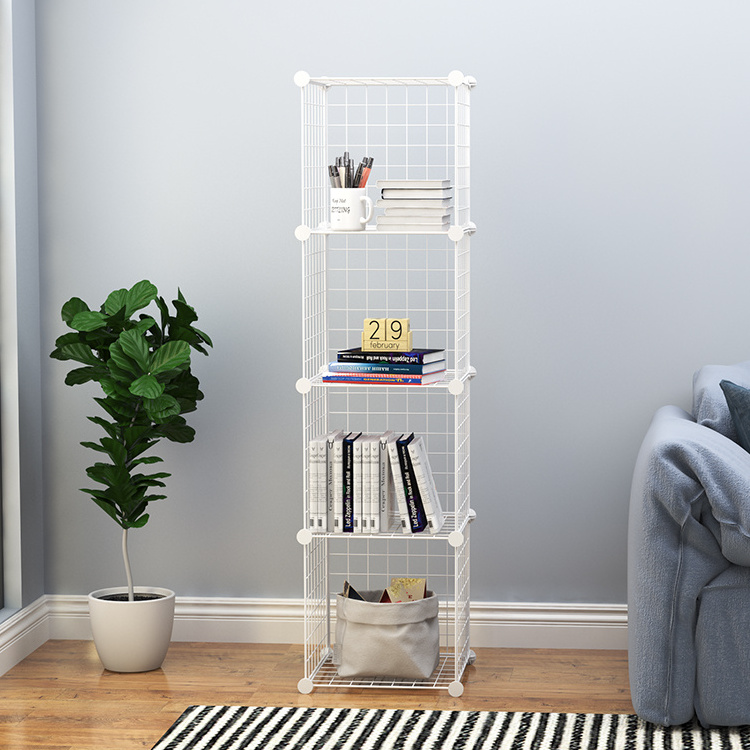 4 Cube Metallic Wire Storage Better Homes Gardens Cube Organizer With Metal Base Wire Shelf Organizer