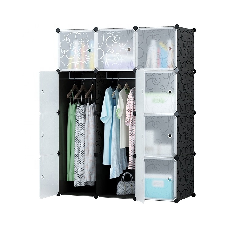 2021 Foldable Plastic DIY Wardrobe Closet Storage Cubes Best selling Cheap Home Use Organizers