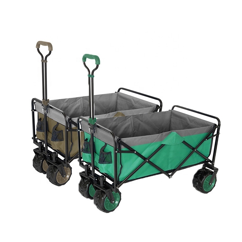 Outdoor Garden Park Utility Kids Wagon Portable Stroller Wagon Foldable Beach Trolley Cart Camping Folding Wagon