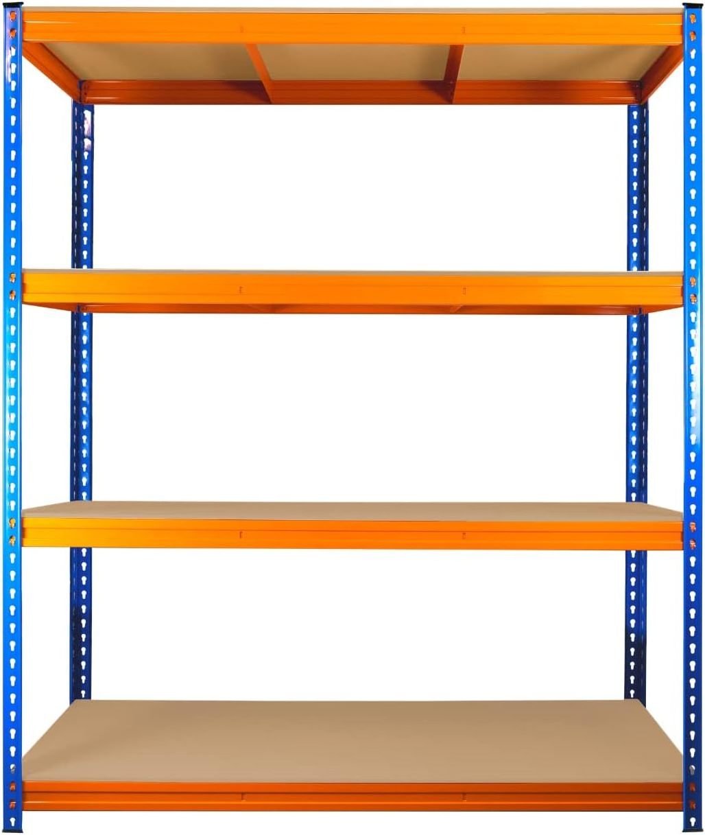 4 tier industrial racking warehouse storage shelves units workshop steel garage shed shelving unit