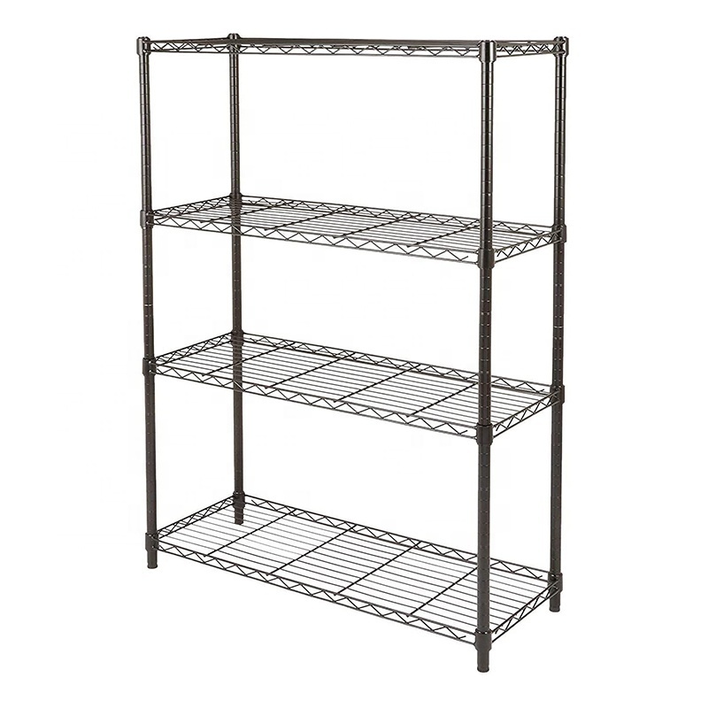 Laundry Bathroom Mesh Shelving Metal Storage Rack Display Shelving Adjustable Wire Shelves for Kitchen Pantry Closet