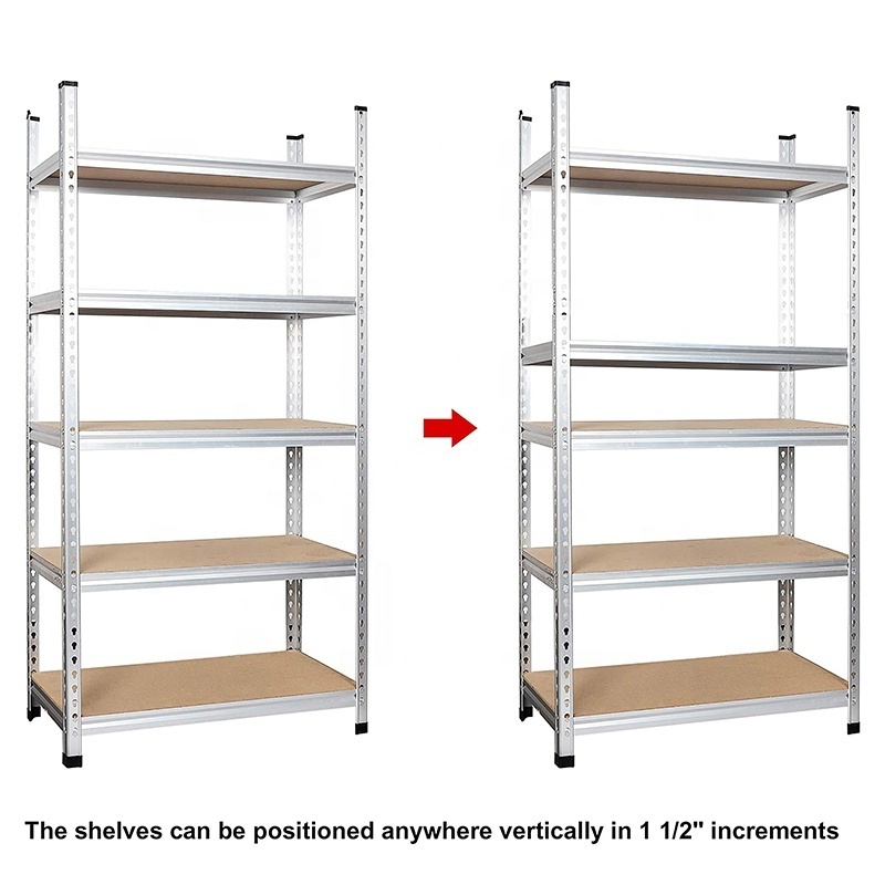 Heavy Duty Steel Stackable Shelf Rack Large Capacity Easy Assemble Industrial Warehouse Storage Shelving Unit Shelves