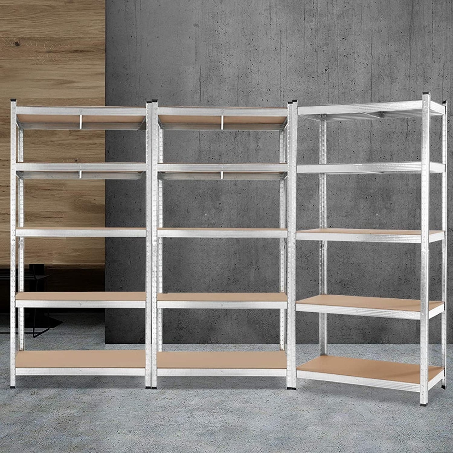 Heavy Duty Steel Stackable Shelf Rack Large Capacity Easy Assemble Industrial Warehouse Storage Shelving Unit Shelves