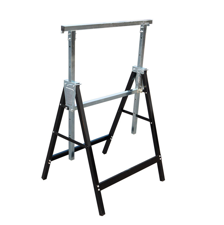 Aluminium Adjustable Telescopic Sawhorse Twin Pack Stand Metal Saw Horse