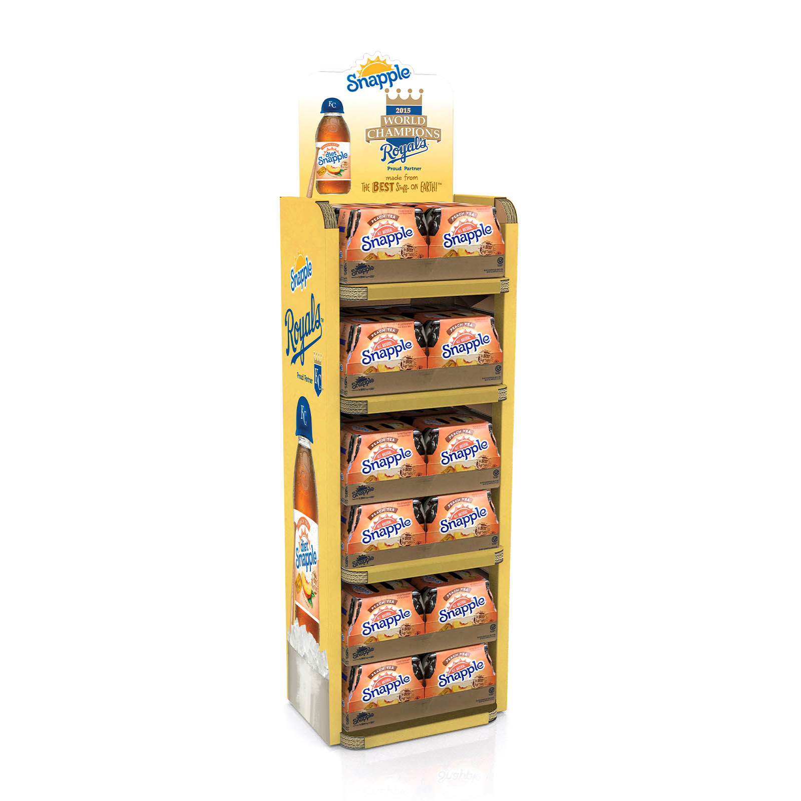 Customizable Free Advertising Flooring Racking Display Cardboard Candy Carton Product POP supermarket shelf display rack