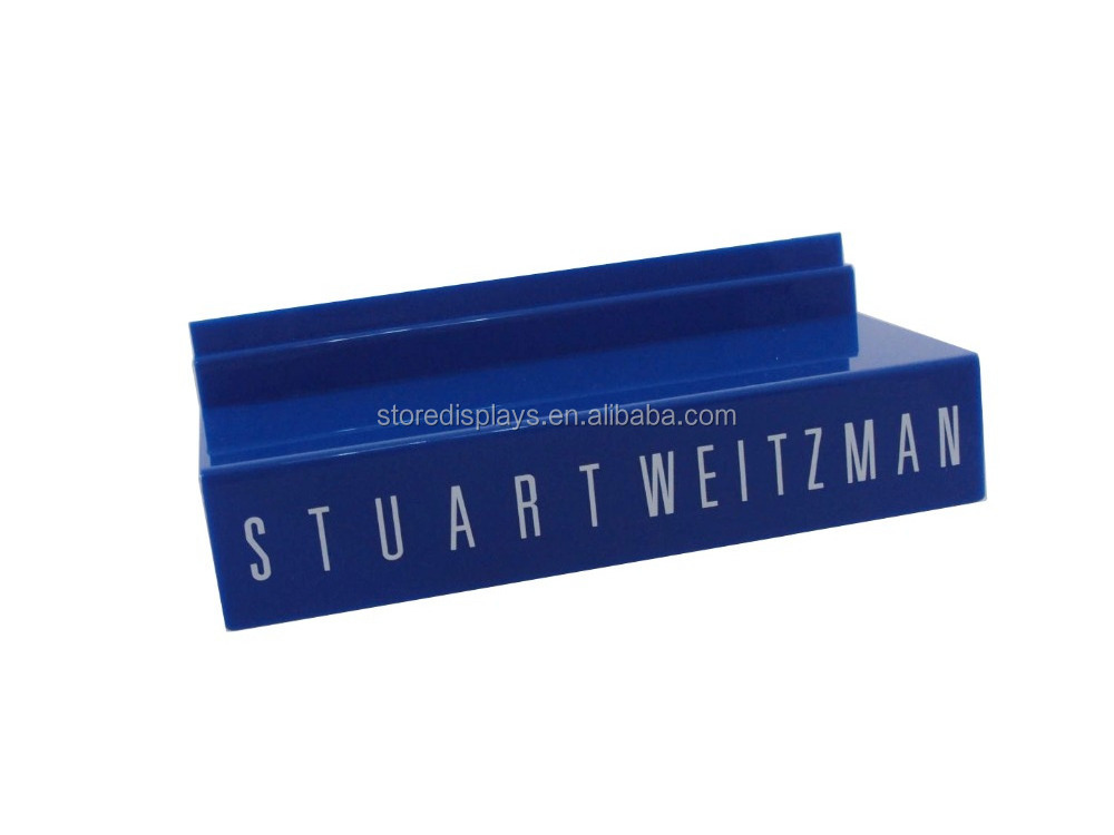 Custom Logo Acrylic Slatwall Shoe Shelf Shelves, Slatwall Slat Wall Mounted Shoe Display