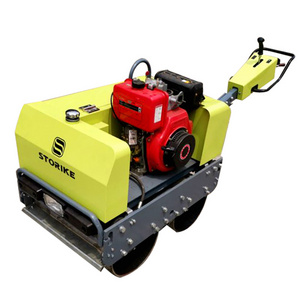 Hydraulic Double Drum Vibratory Compactor Roller Diesel engine Small Compaction Roller Hand Compact Asphalt roller