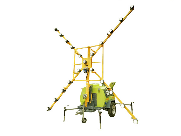 Electric Mast Yanmar Diesel Light Tower Led Construction Light For Rental Business