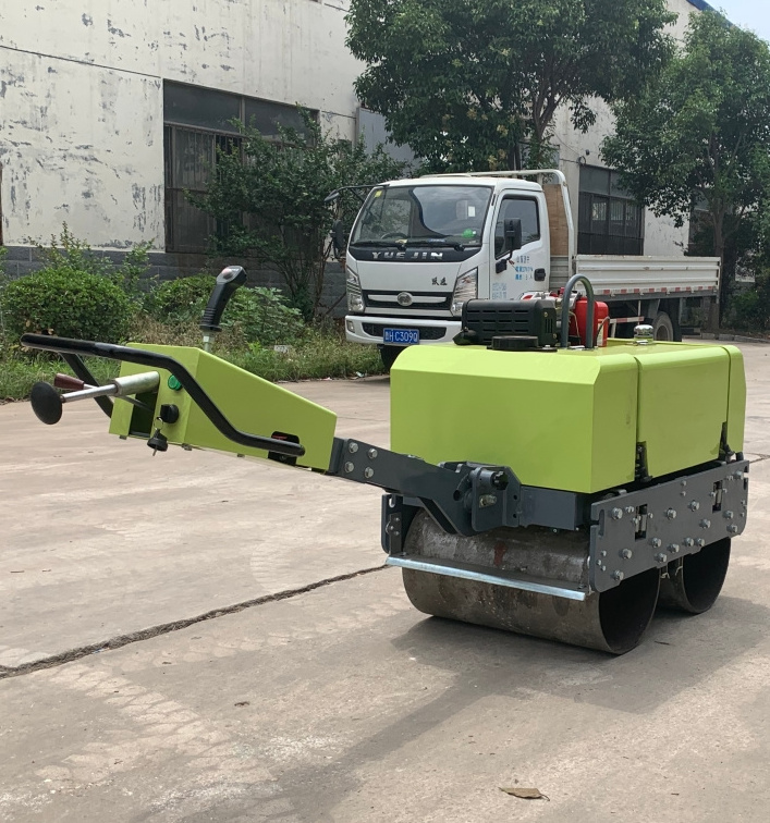 Hydraulic Double Drum Vibratory Compactor Roller Diesel engine Small Compaction Roller Hand Compact Asphalt roller