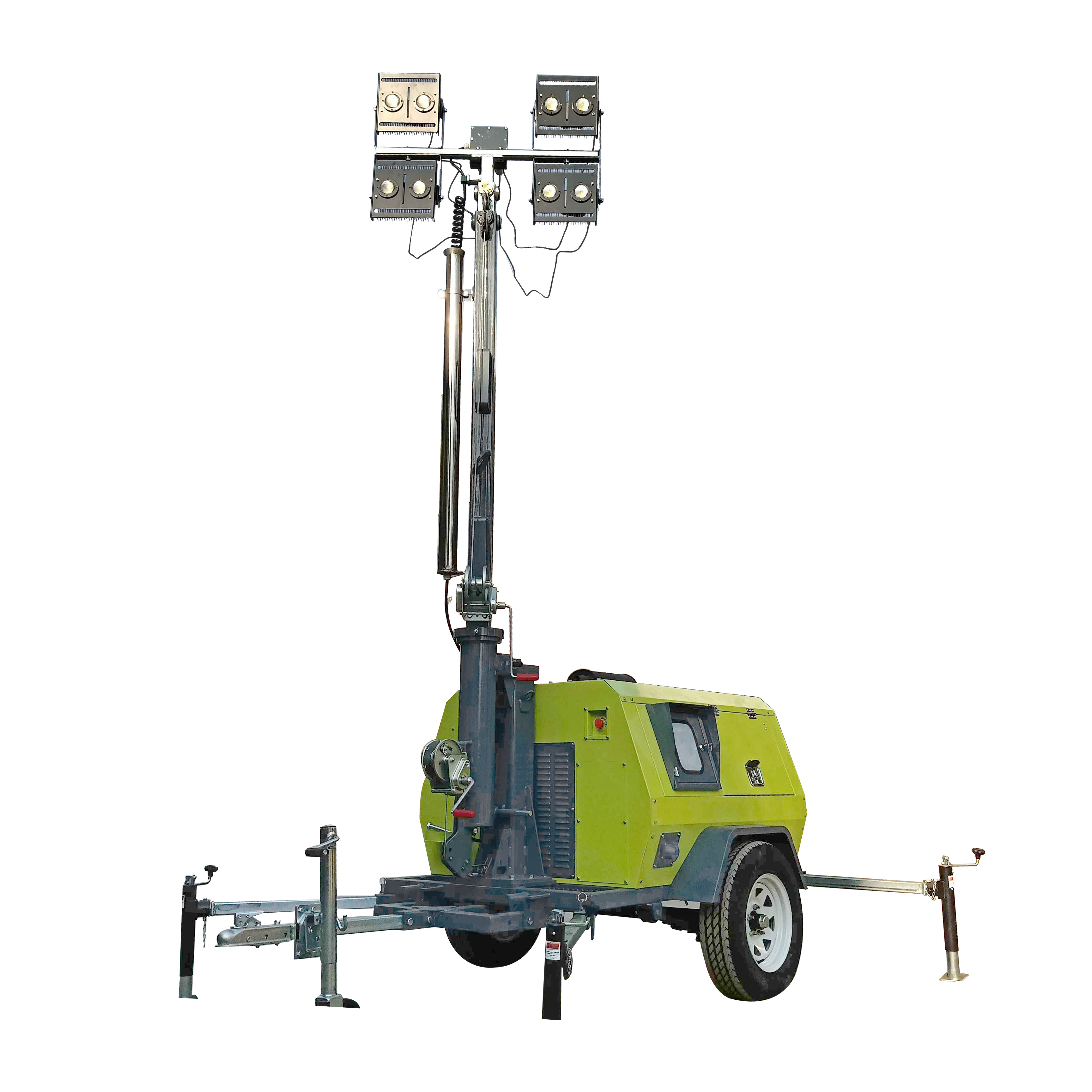 Electric Mast Yanmar Diesel Light Tower Led Construction Light For Rental Business