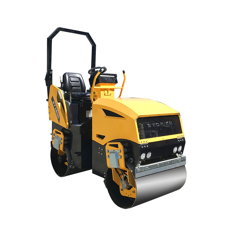 1.5 ton 1.8 Ton 2 Ton Diesel Gasoline Hydraulic Vibratory Asphalt Tandem Road Roller Compactor for sale