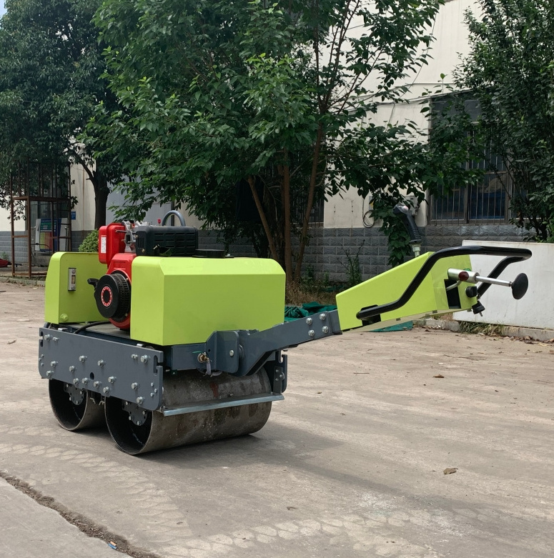 Hydraulic Double Drum Vibratory Compactor Roller Diesel engine Small Compaction Roller Hand Compact Asphalt roller