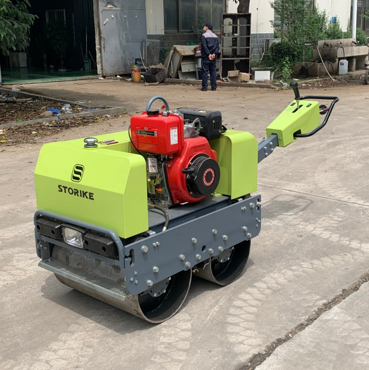 Hydraulic Double Drum Vibratory Compactor Roller Diesel engine Small Compaction Roller Hand Compact Asphalt roller