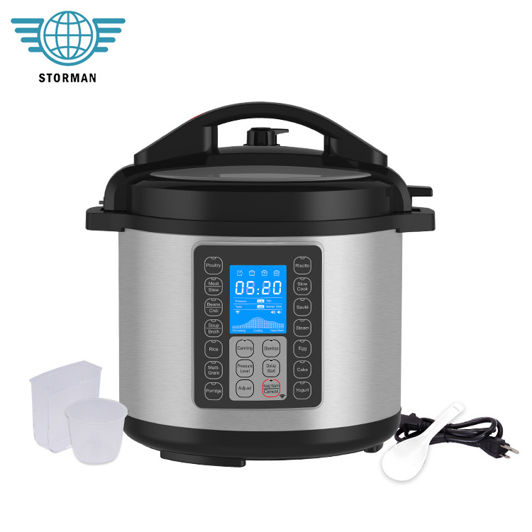 Most Popular Lcd Display 8qt 8l Multi Functional Granitic Pot Electric Pressure Cooker