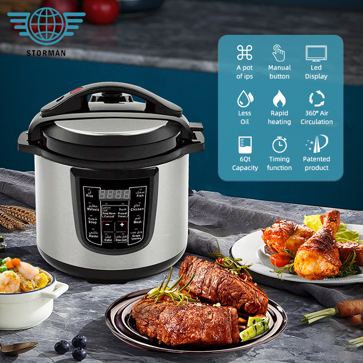 High Quality 2023 Amazon Best Seller Multifunction Digital Family Size 4 6 8 10 12 15 17 33 L Rice Electric Pressure Cooker