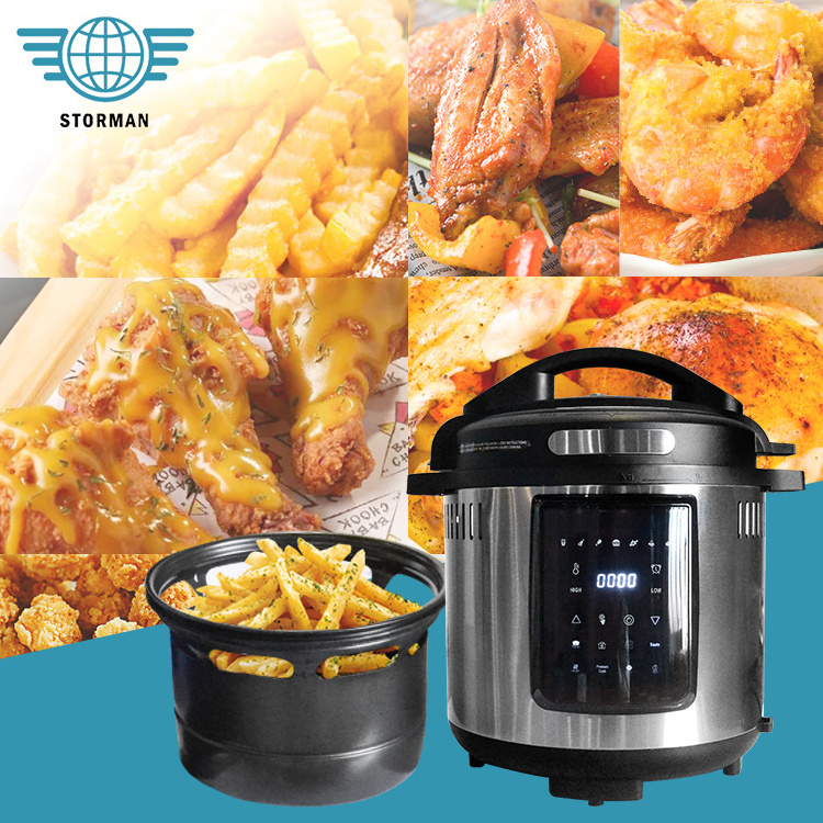 Factory Custom Home Kitchen Household Multifunction 1000W 1500W Electric High Pressure Cooker Air Fryer