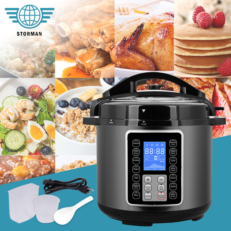 Factory Custom OEM ODM 6QT Multipurpose Steamer Rice Cooker Electric Pressure Cooker